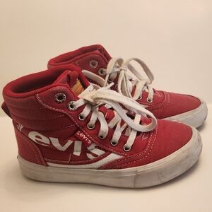 Levi's Kids Red High-Top Sneakers Sz 12C